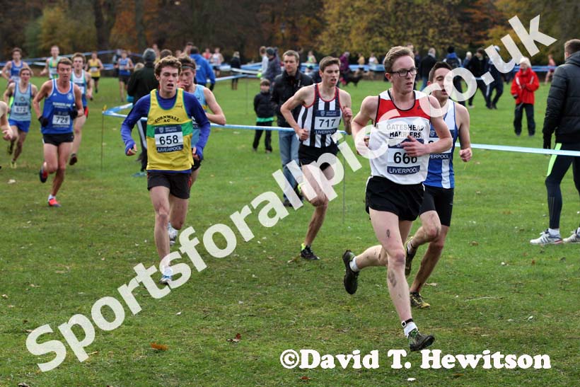Dan Johnson (Gateshead Harriers) junior mens Liverpool Cross Challenge. David T. Hewitson/Sports for All Pics